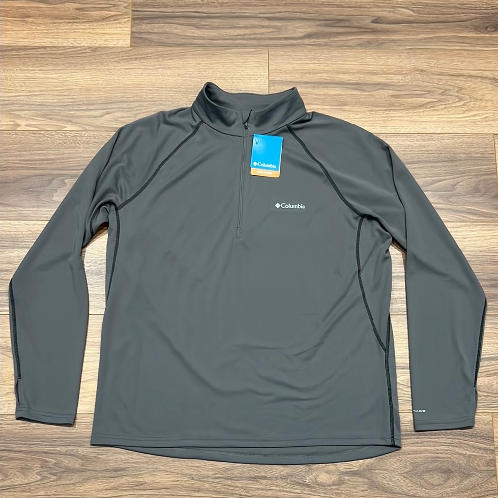 NEW Columbia Narrows Pointe Half Zip Pullover in Gray Size XL